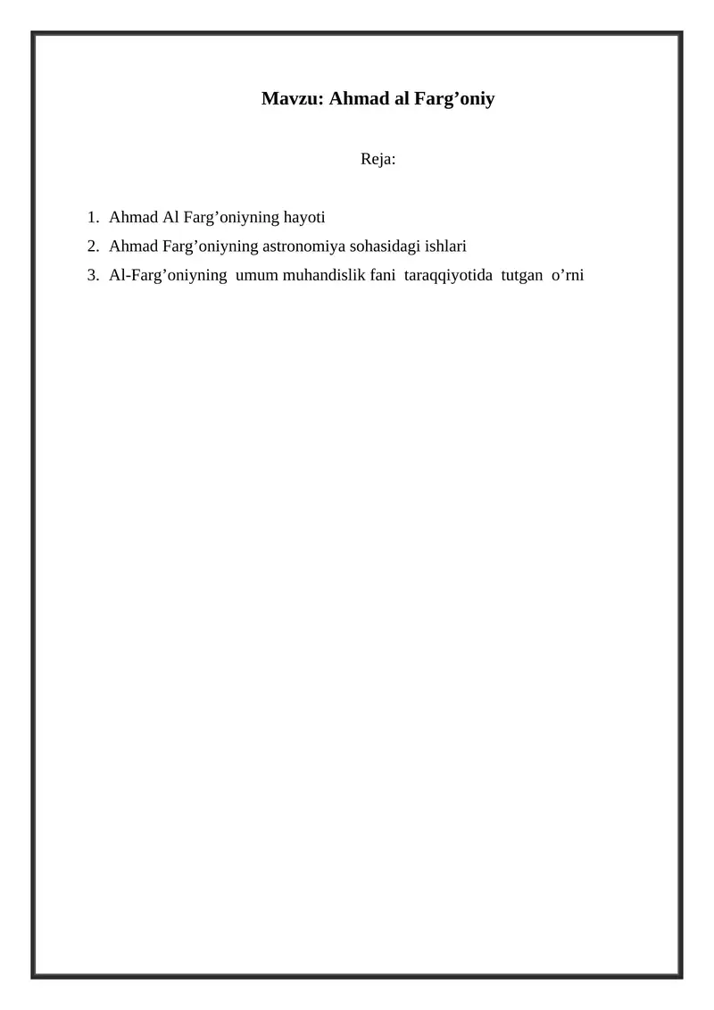 Ahmad al Farg’oniy