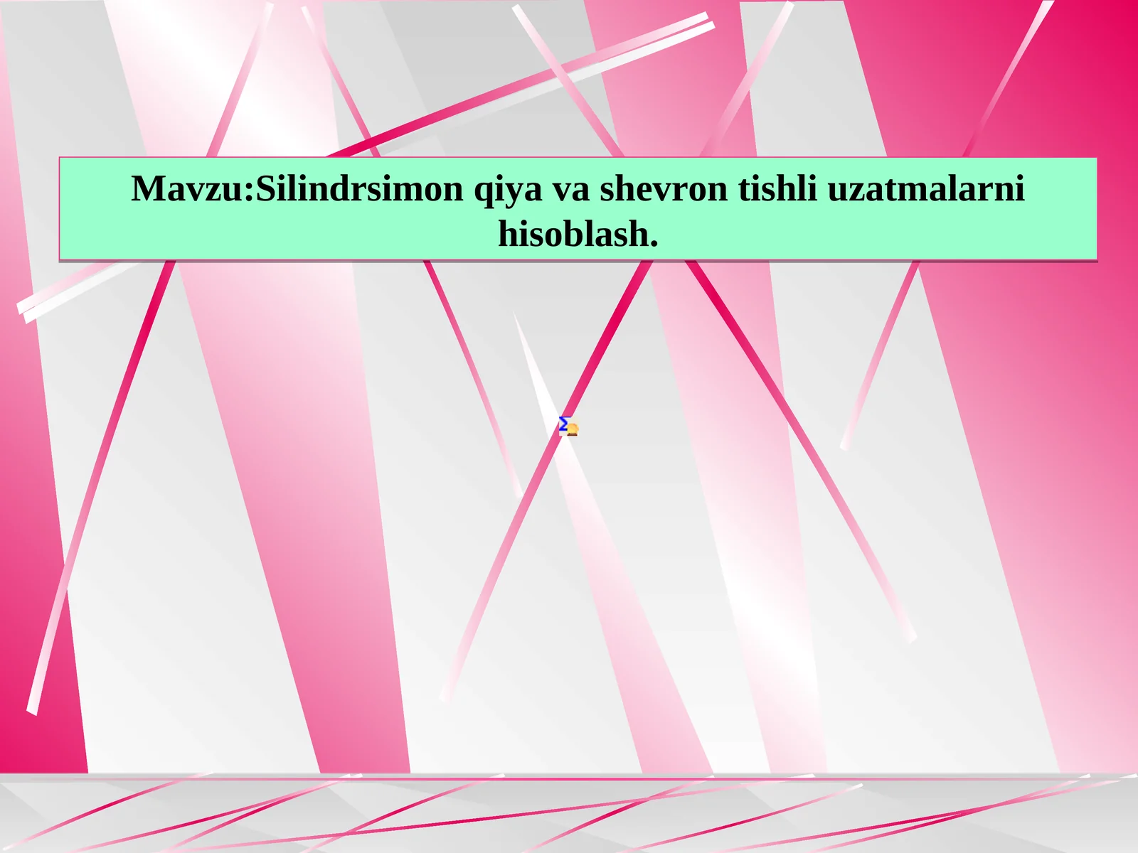 Silindrsimon qiya va shevron tishli uzatmalarni hisoblash