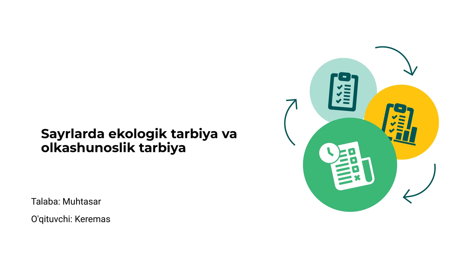 Ekologik va Olkashunoslik Tarbiya