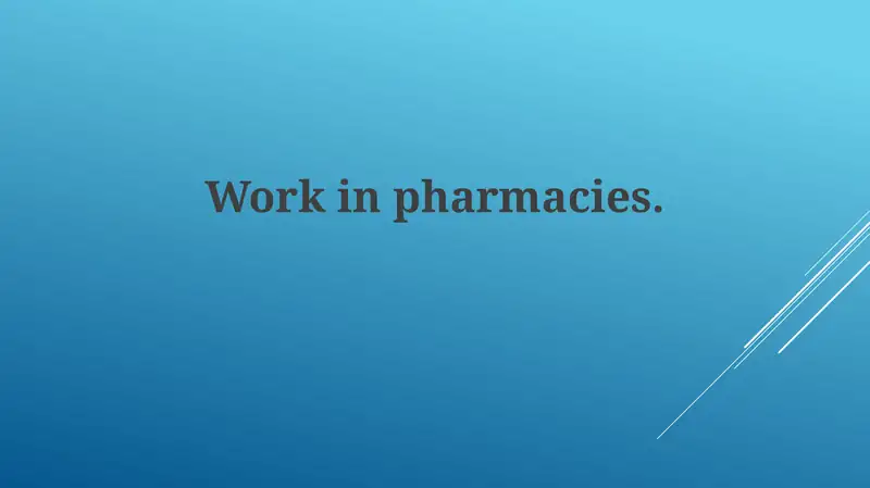 Iqtisodiyotda Apteqa ishlari