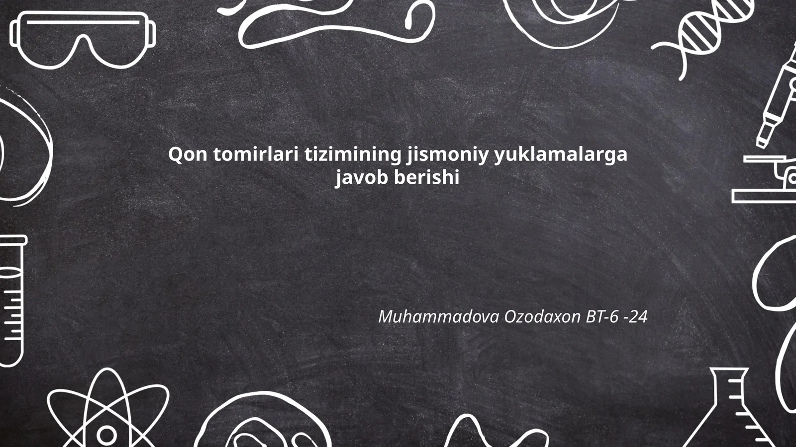 Qon tomirlari tizimining jismoniy yuklamalarga javob berishi