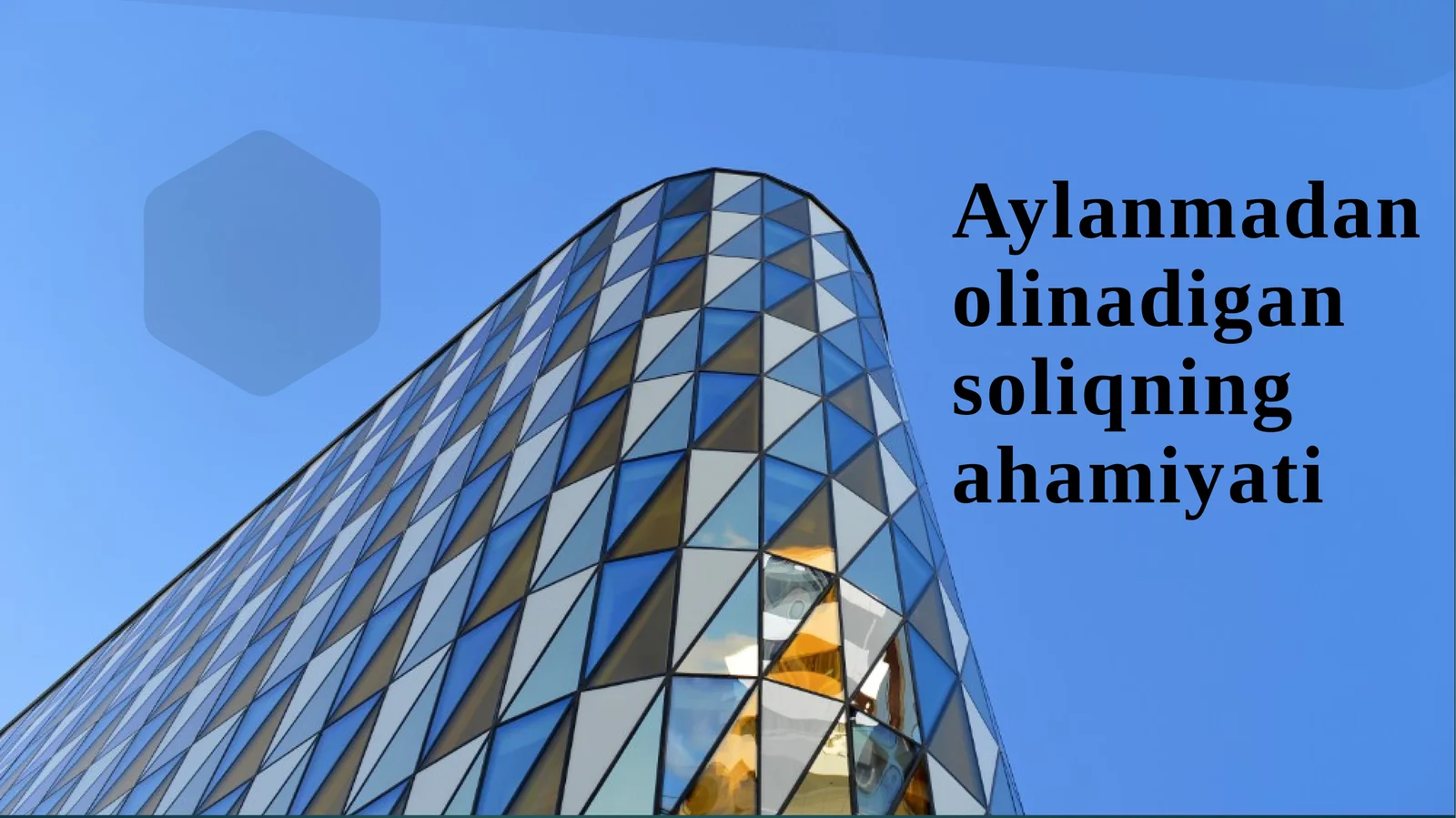 Aylanmadanolinadigansoliqningahamiyati