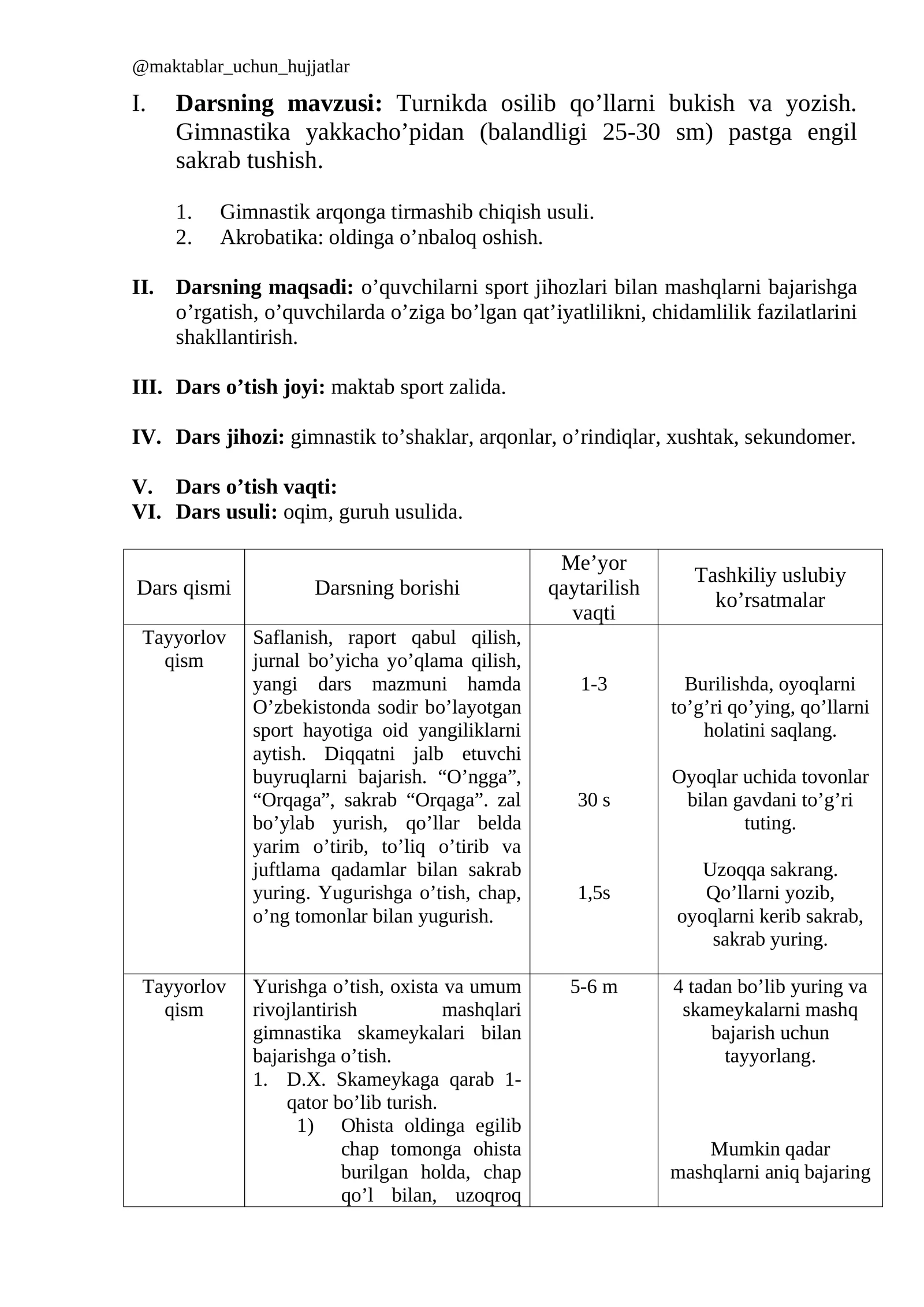 Turnikda osilib qo'llarni bukish va yozish