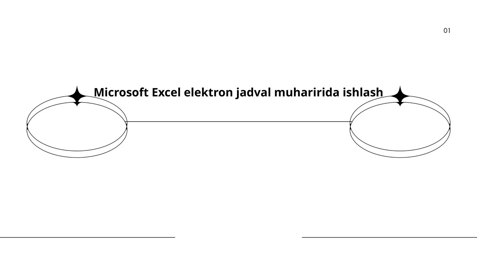 Microsoft Excel elektron jadval muharirida ishlash