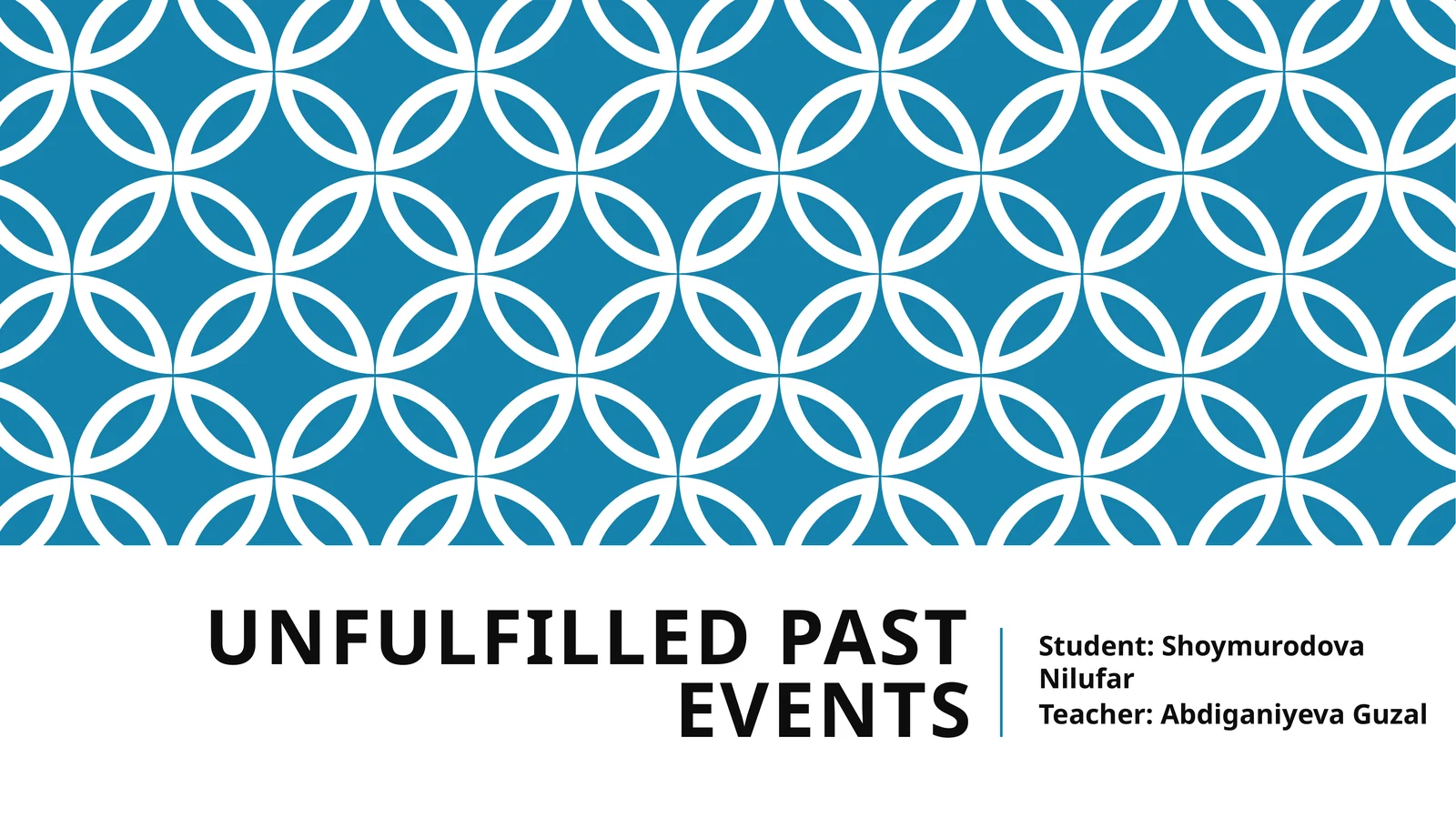 Unfulfilled past events