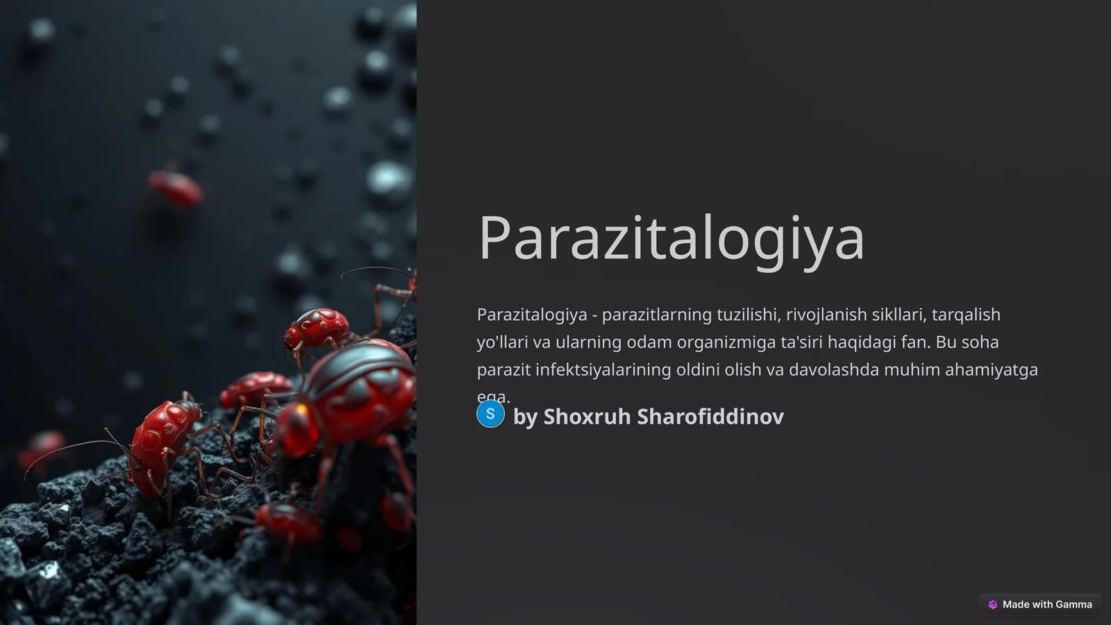 Parazitalogiya