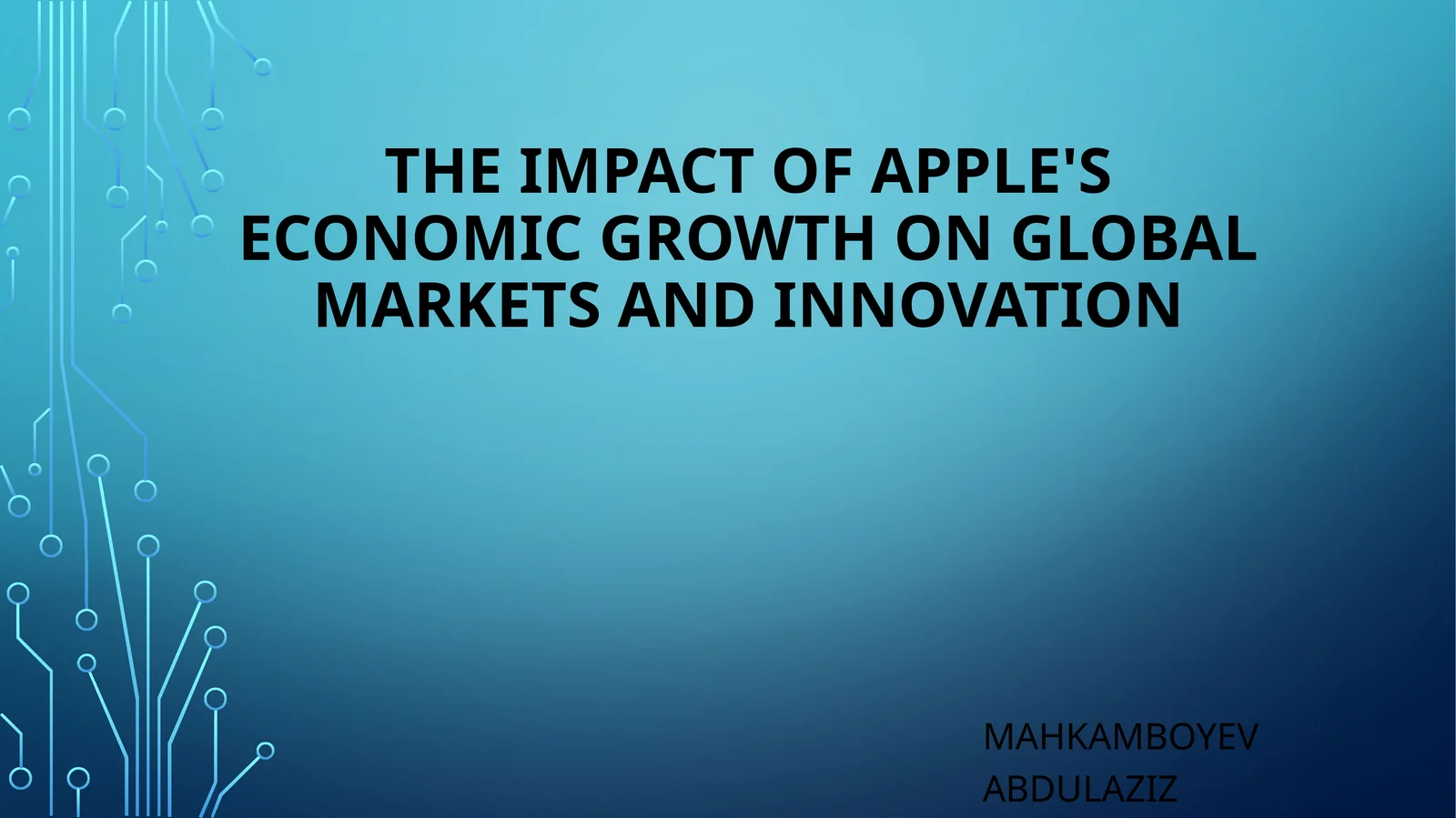 Global Market Influence of Apple