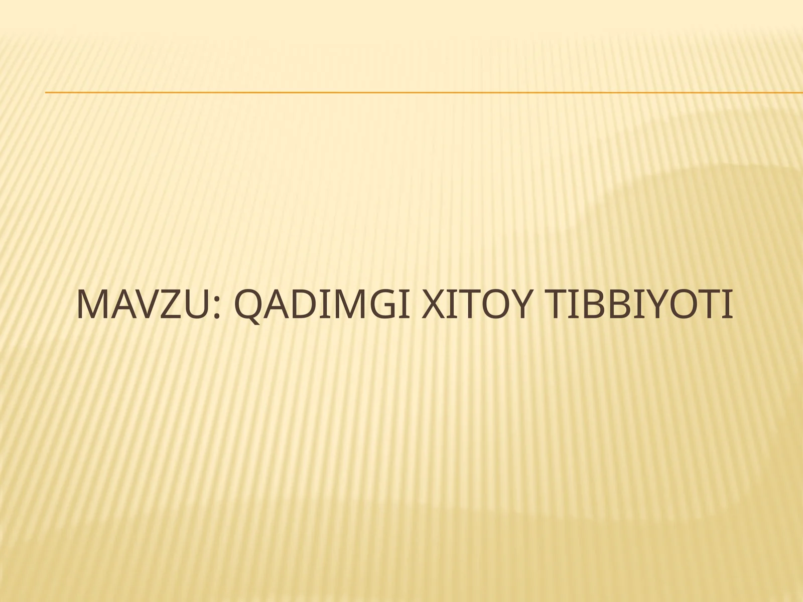 Qadimgi Xitoy Tibbiyoti