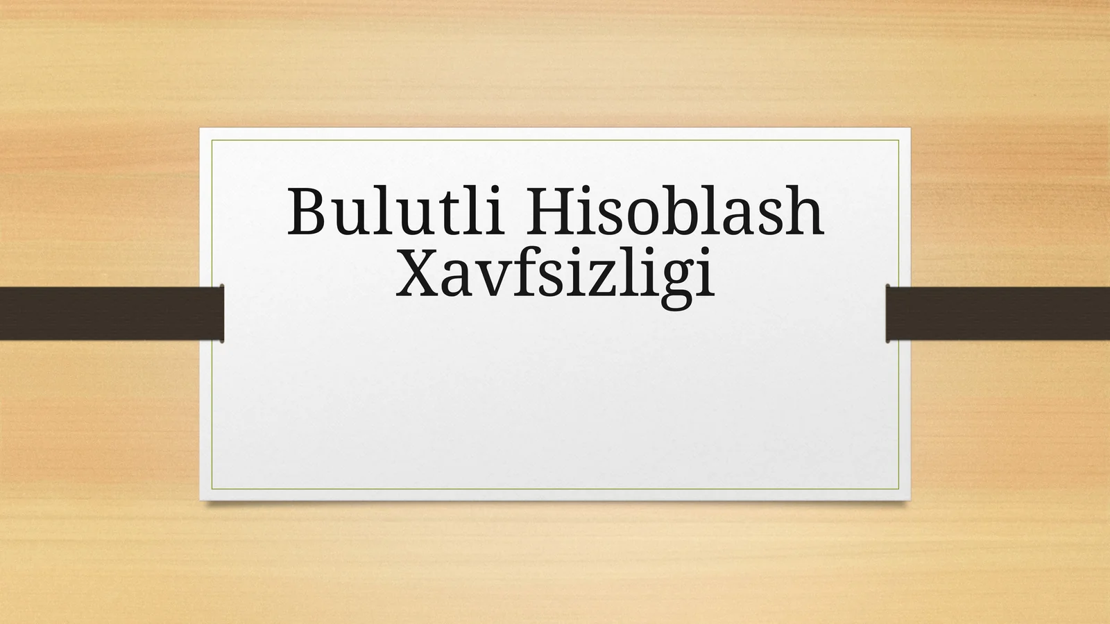 BulutliHisoblashXavfsizligi