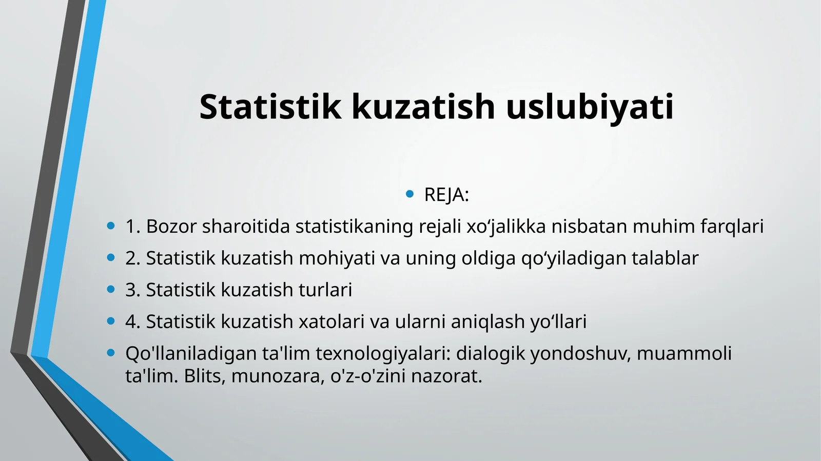 Statistik kuzatish uslubiyati