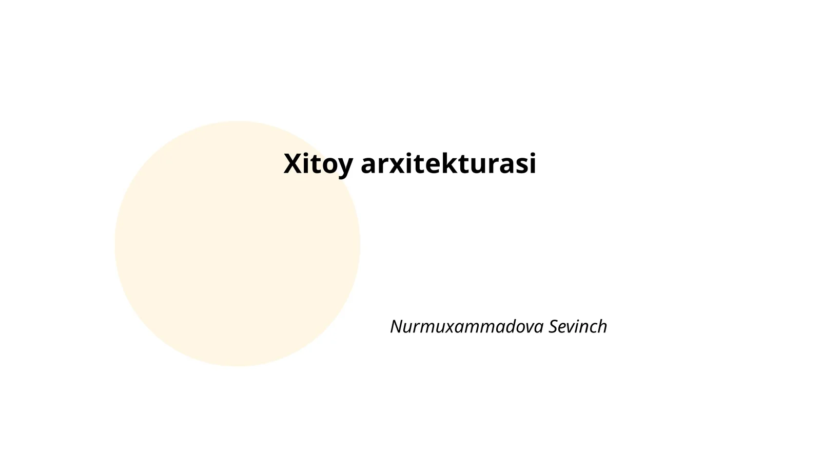 Xitoy arxitekturasi
