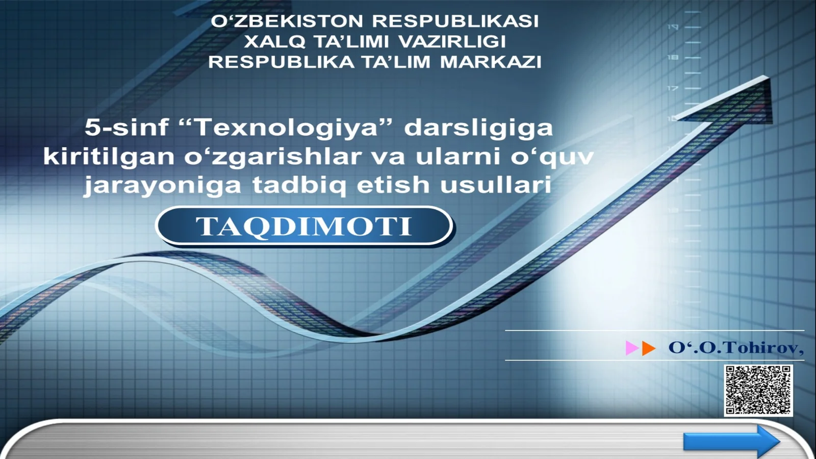 5-sinf Texnologiya darsligiga kiritilgan o'zgarishlar