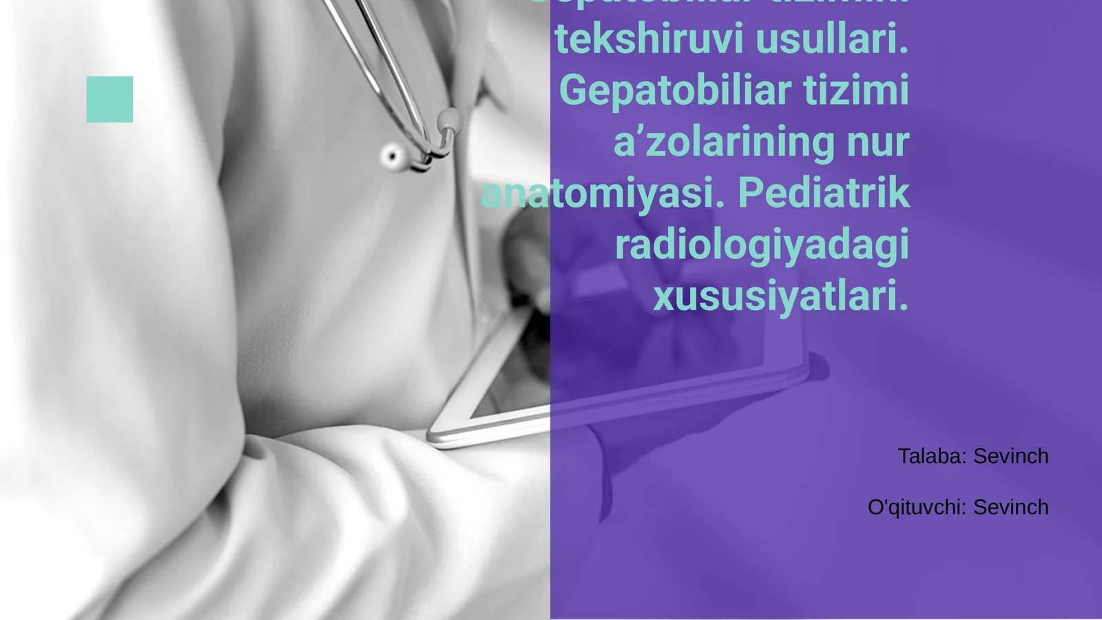 Gepatobiliar Tizimini Tekshiruvi Usullari