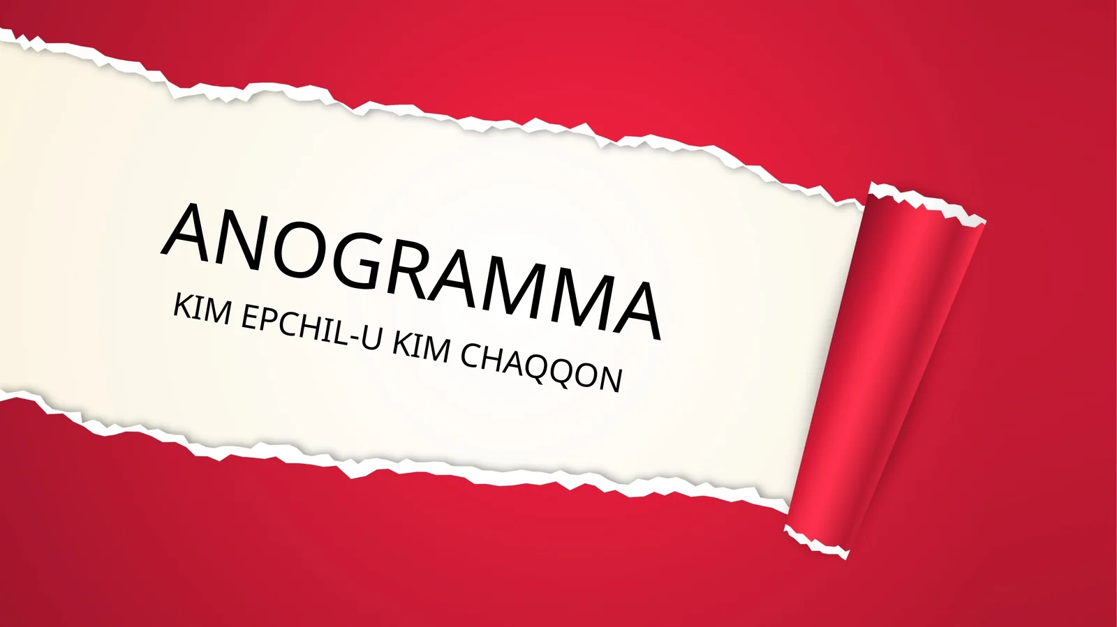 ANOGRAMMA