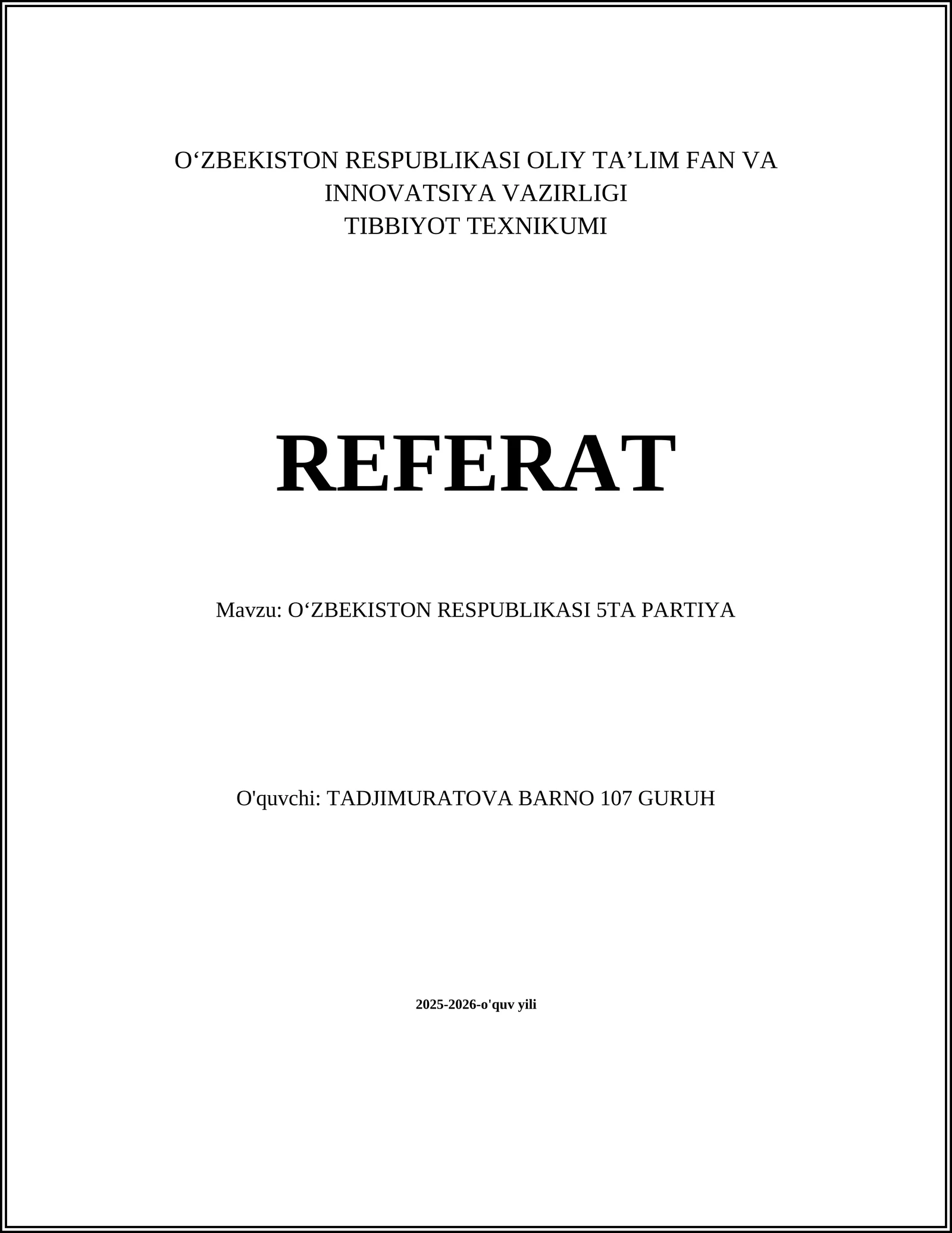 Oʻzbekiston Liberal-Demokratik Partiyasi (O‘zLiDeP)