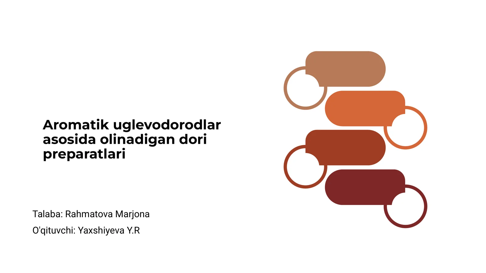 Aromatik uglevodorodlar asosida olinadigan dori preparatlari