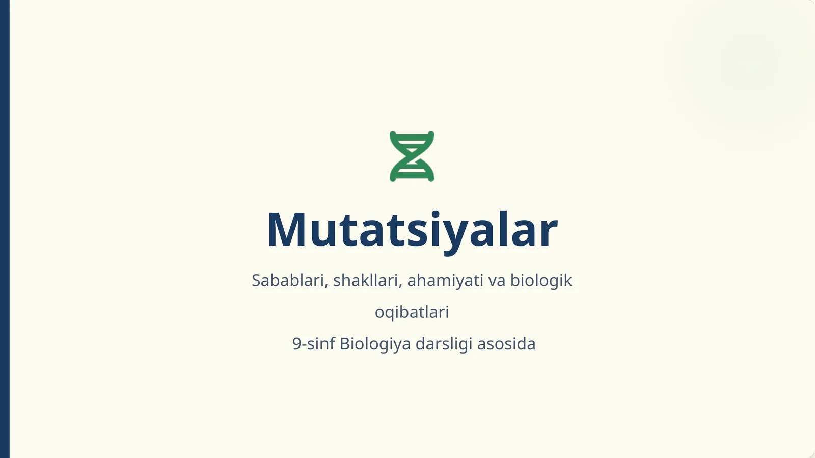 Mutatsiyalar