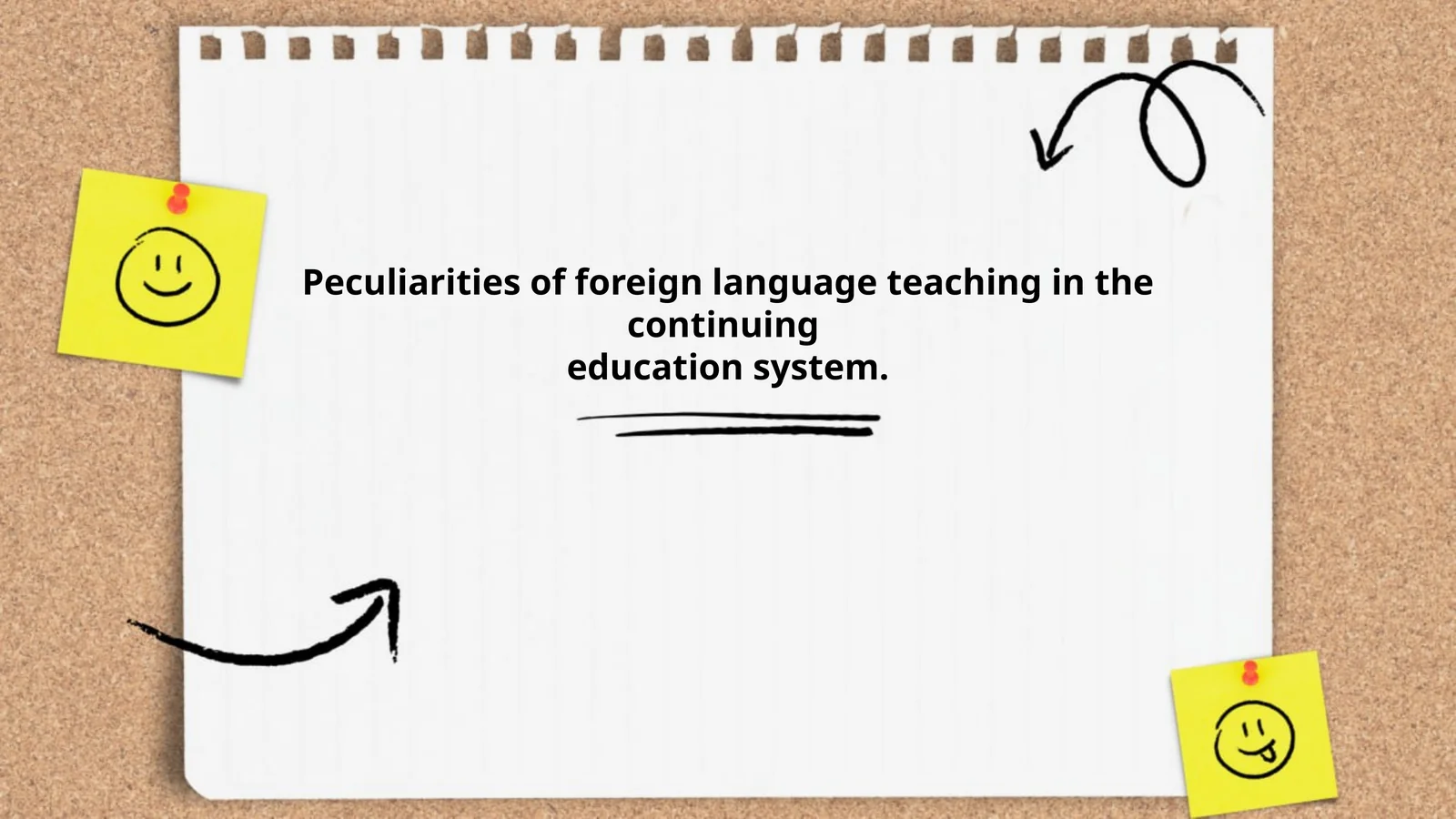 Peculiarities of foreign language teaching in the continuing education system