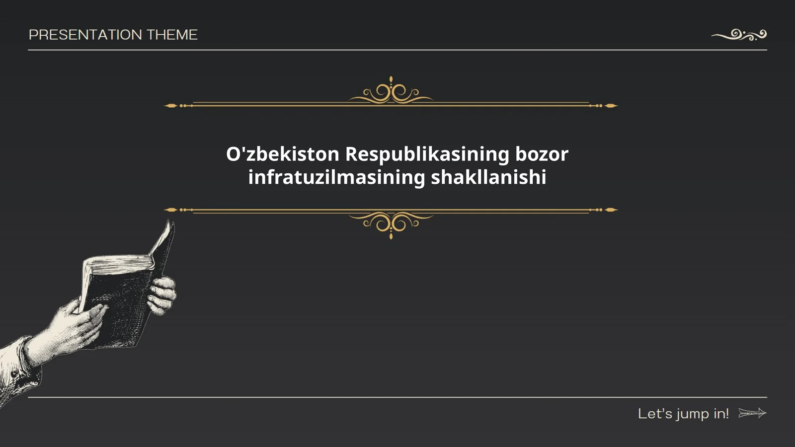 O'zbekiston Respublikasining bozor infratuzilmasining shakllanishi