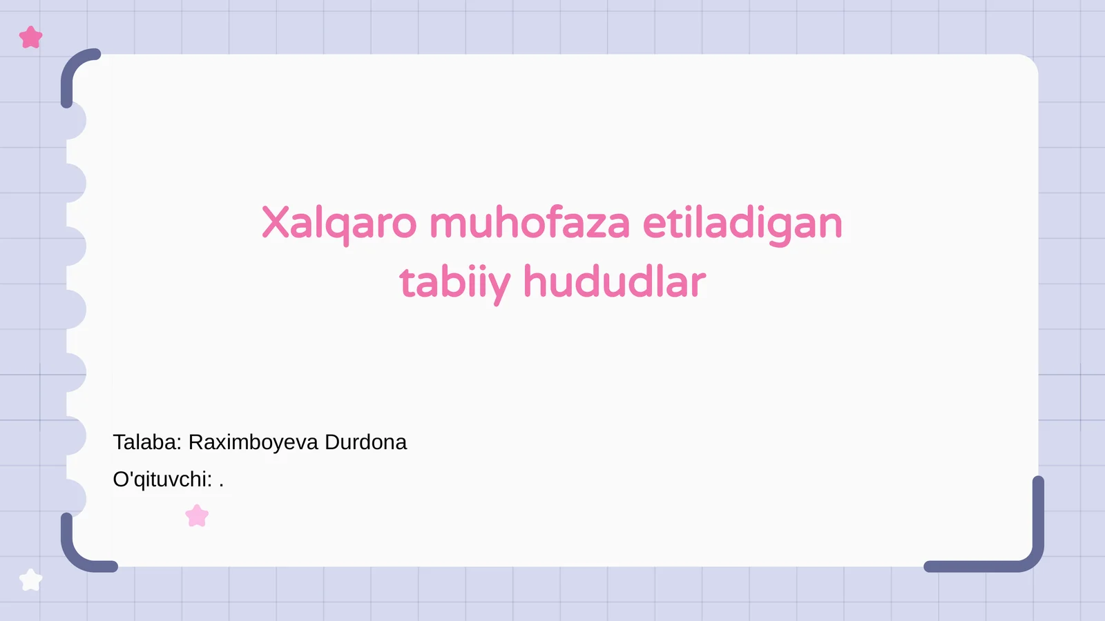 Xalqaro muhofaza etiladigan tabiiy hududlar