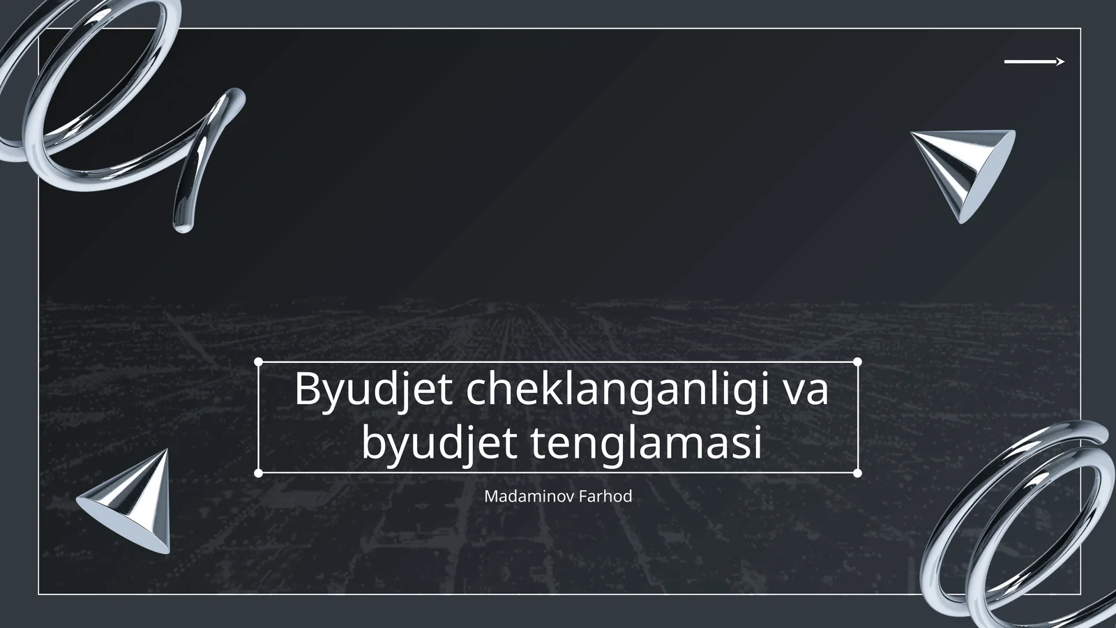 Byudjet cheklanganligi va byudjet tenglamasi