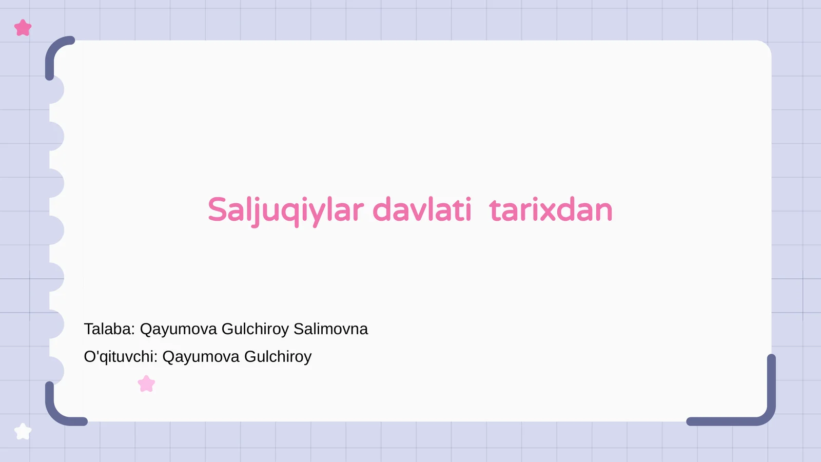 Saljuqiylar davlati tarixdan