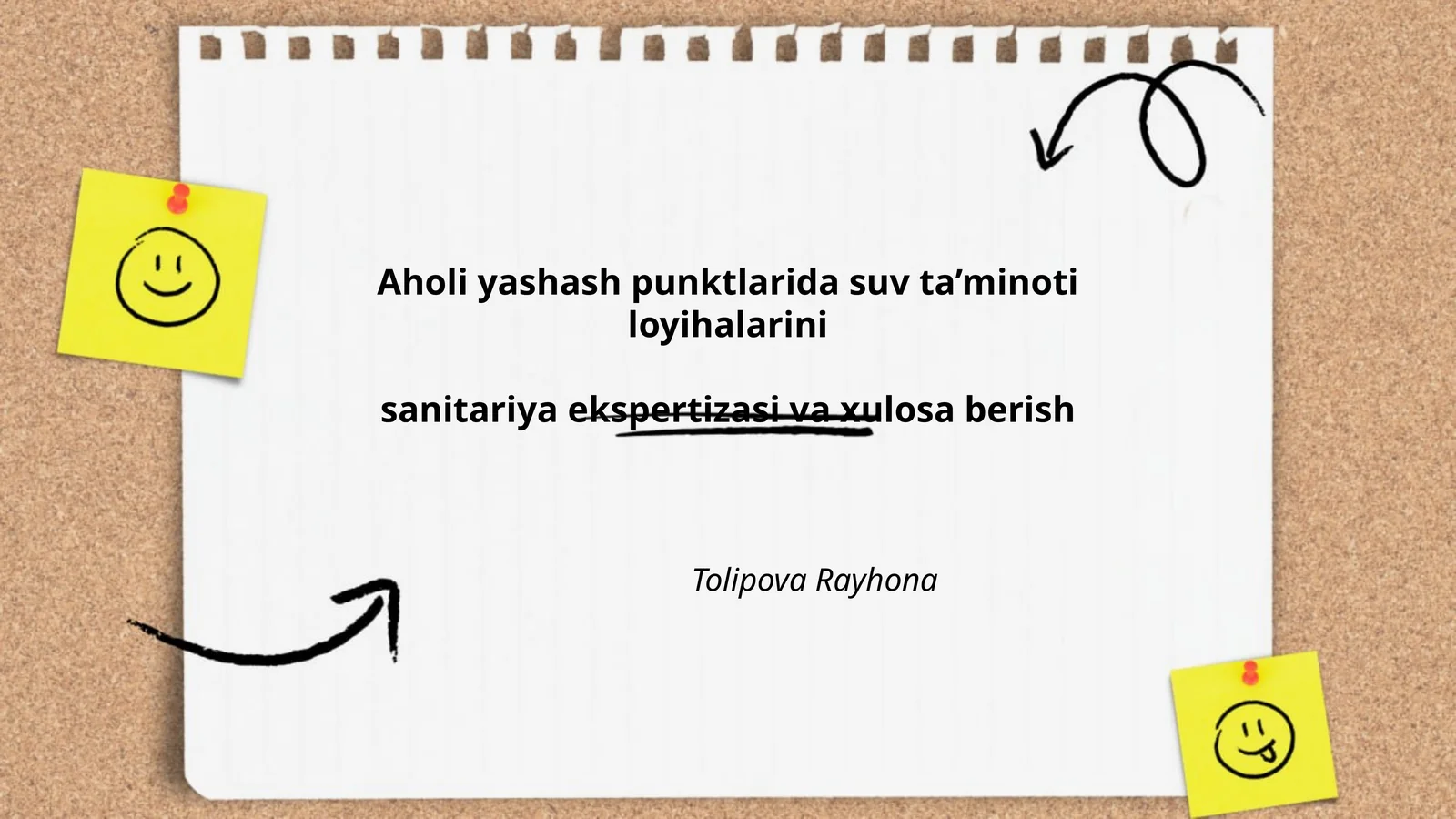Ichimlik suvi sifati va sanitariyasi
