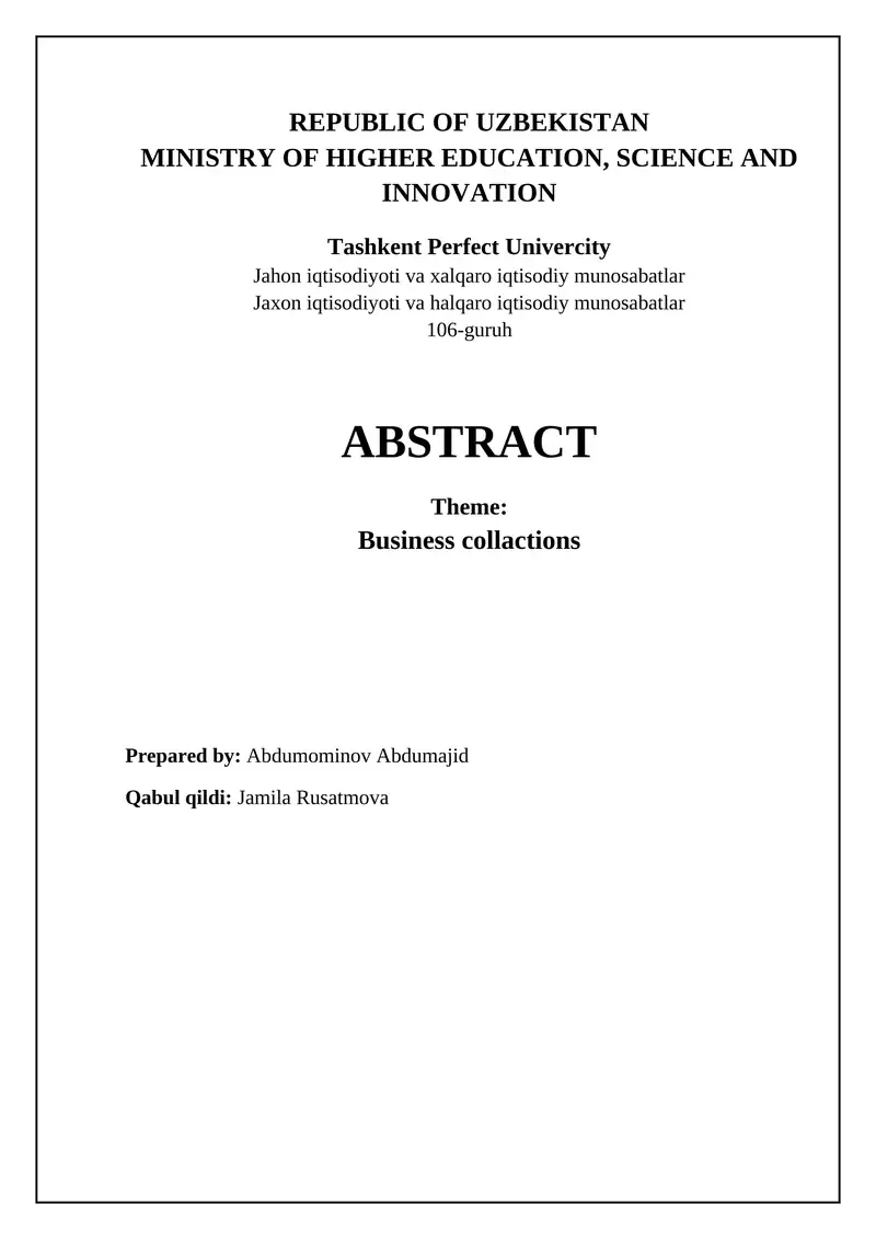 Understanding Business Collections: Scope, Importance, and Types