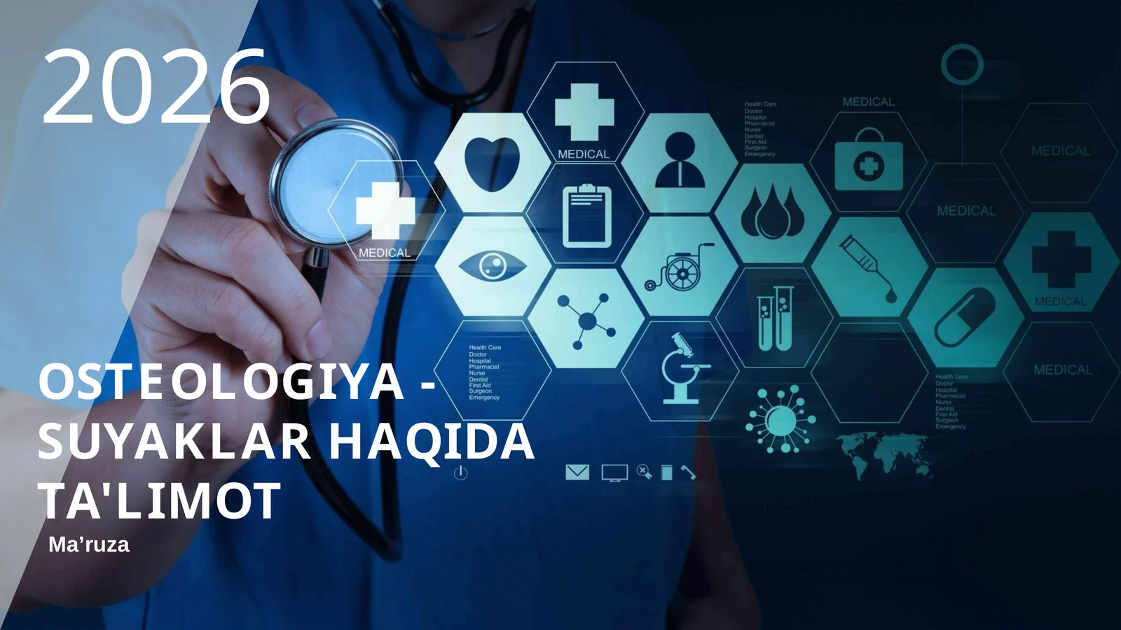 OSTEOLOGIYA - SUYAKLAR HAQIDA TA'LIMOT