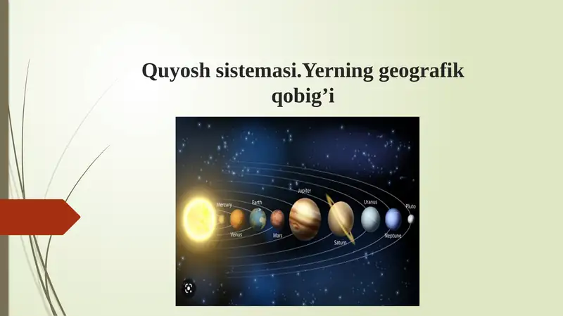 Quyos sistemasi Yerning geografik qobig'i.