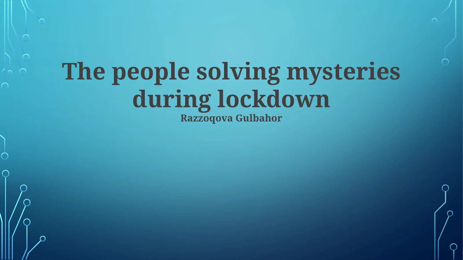 Lockdown's Digital Detectives: The Rise of Online Mystery Solvers