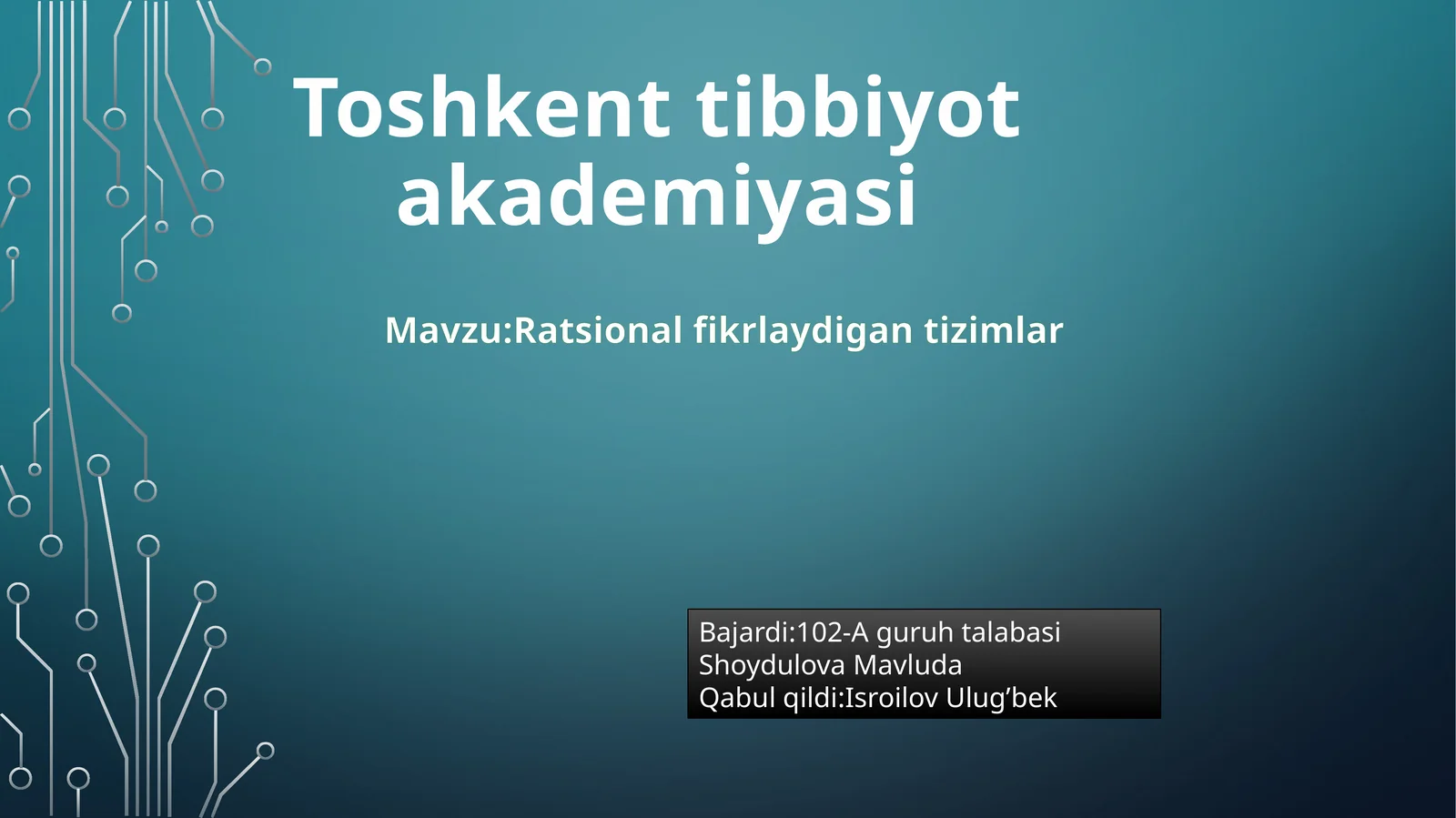Ratsional fikrlaydi gan tizimlar