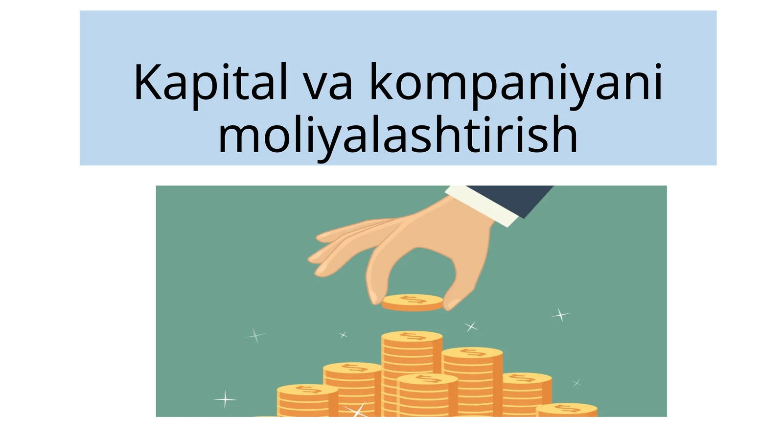 Kapital va kompaniyani moliyalashtirish