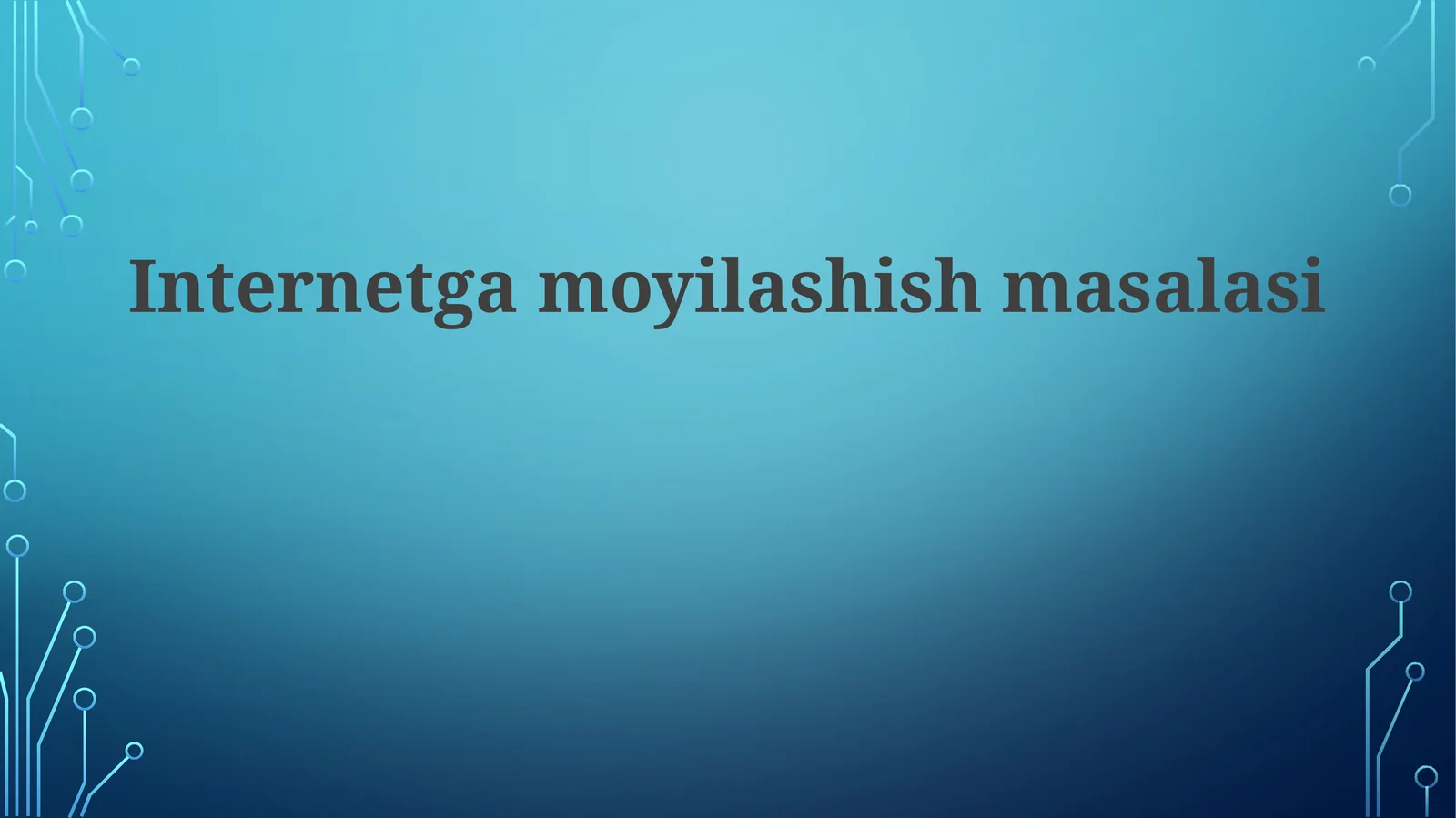 Internetgamoyilashishmasalasi