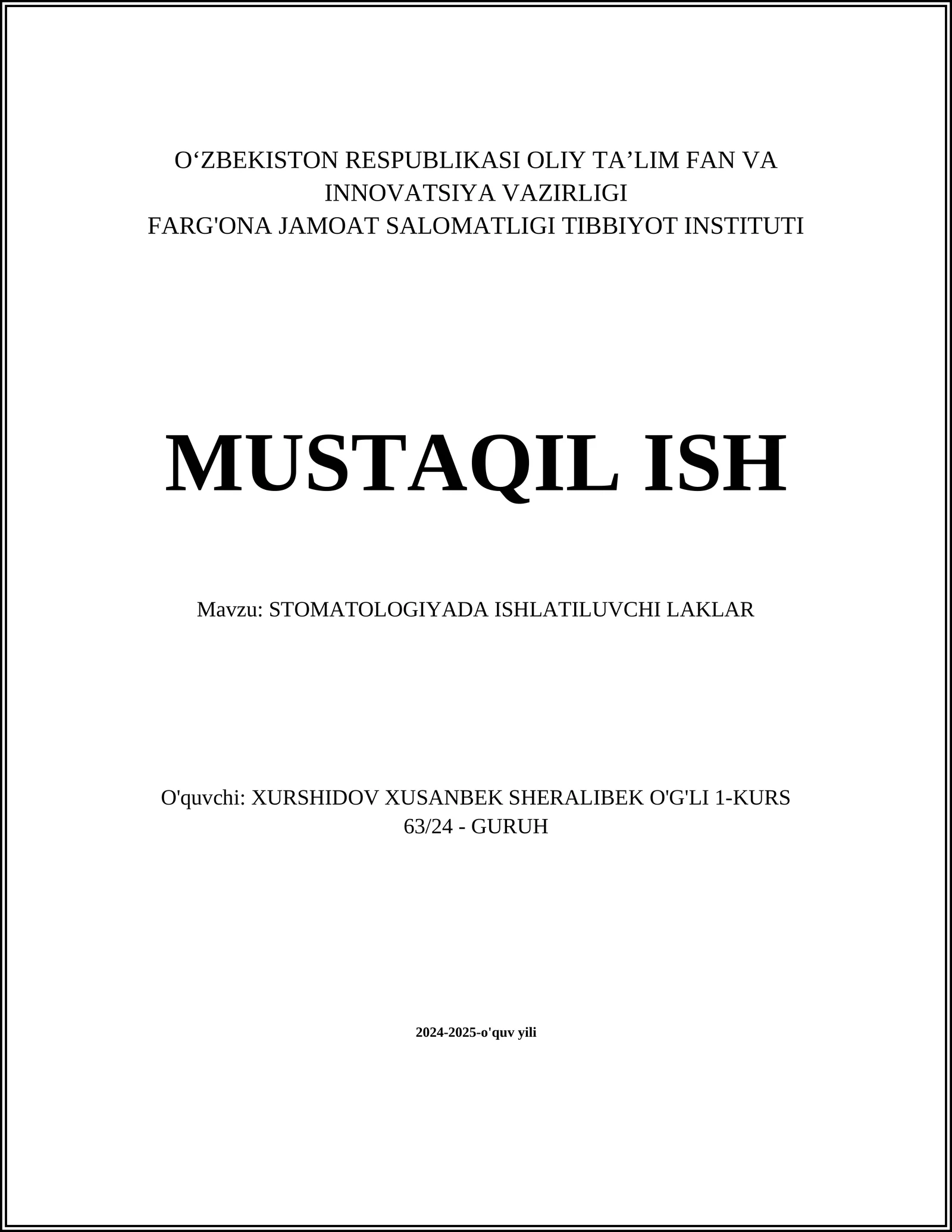 Tish emalini himoyalovchi laklar