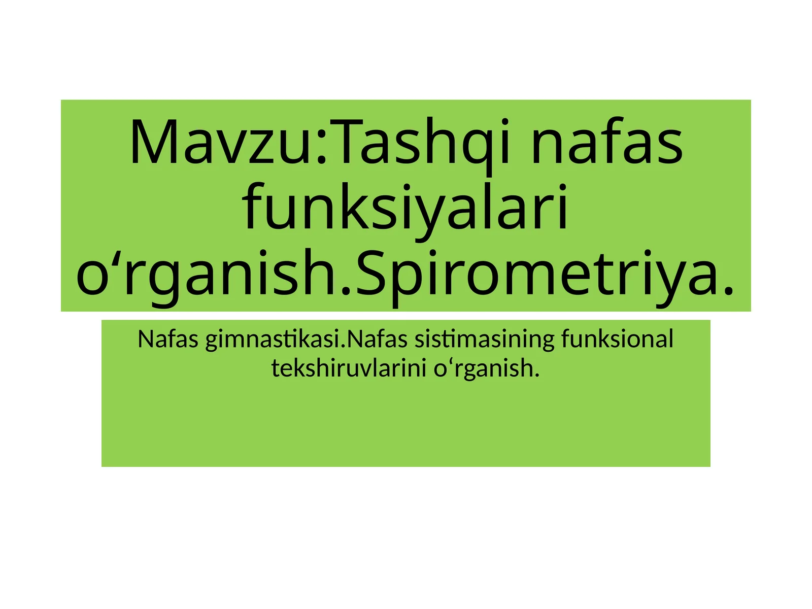Tashqina Funksiyalari O'rganish