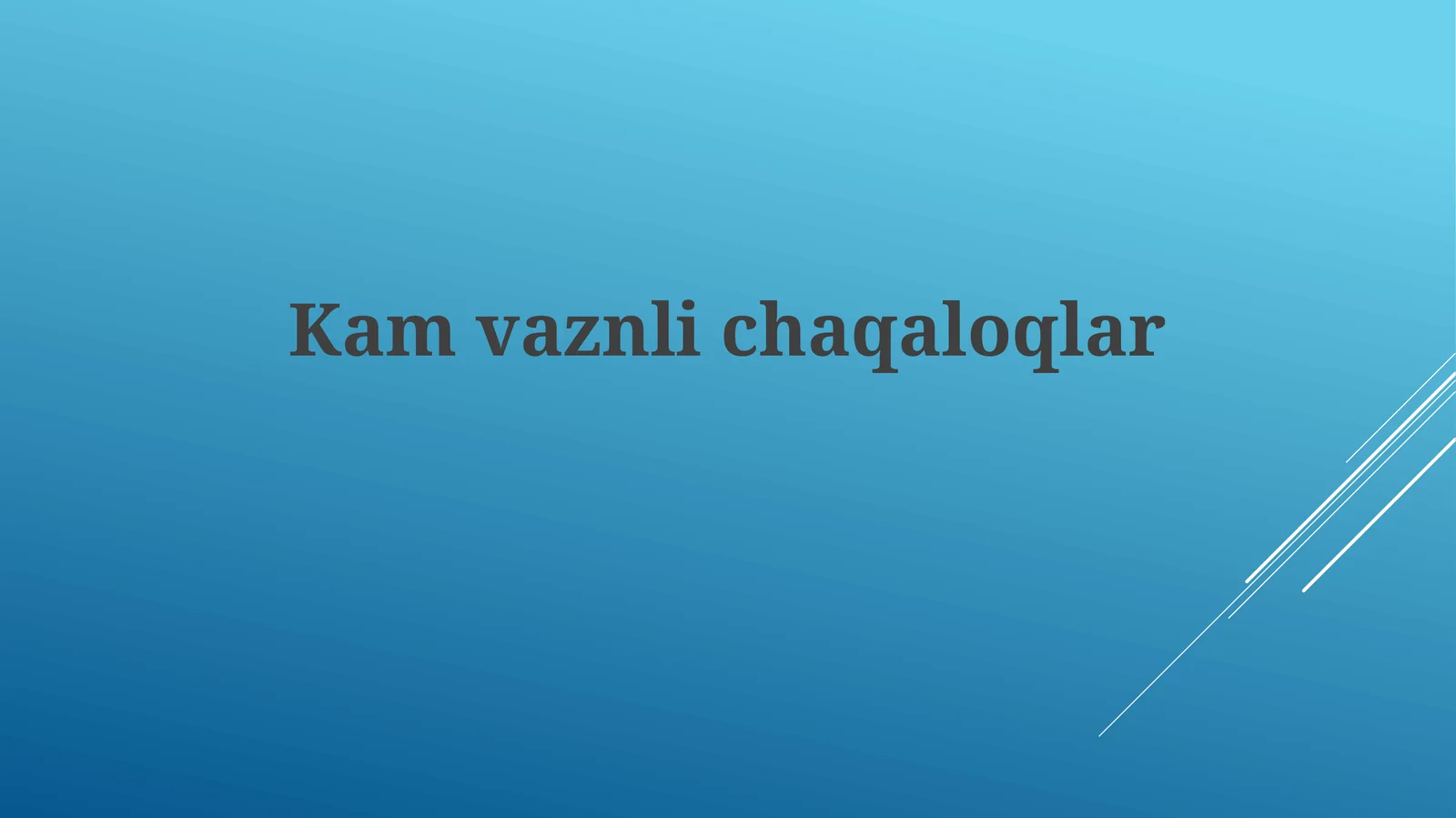 Kamvaznlichaqaloqlar