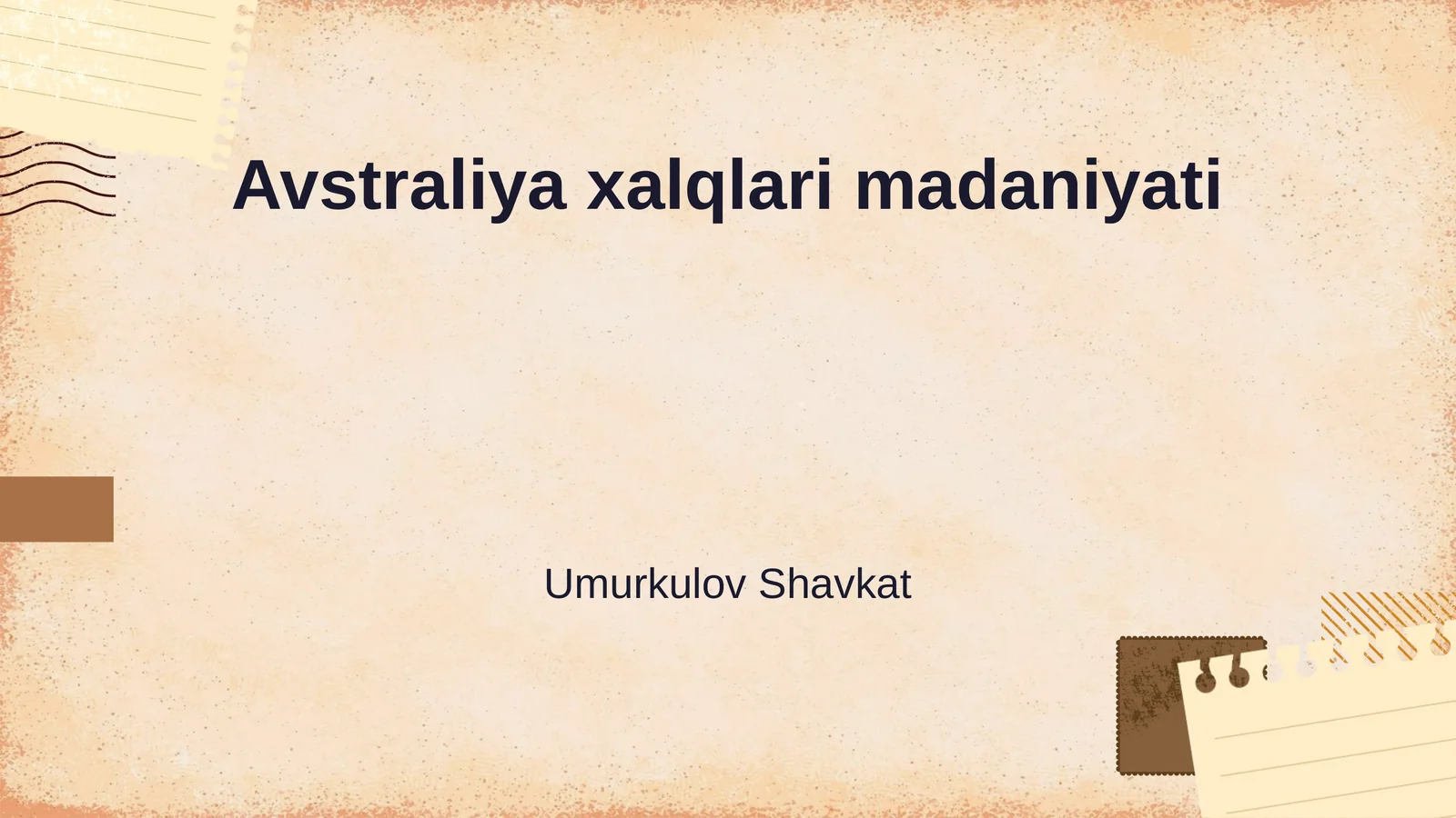 Avstraliya xalqlari madaniyati