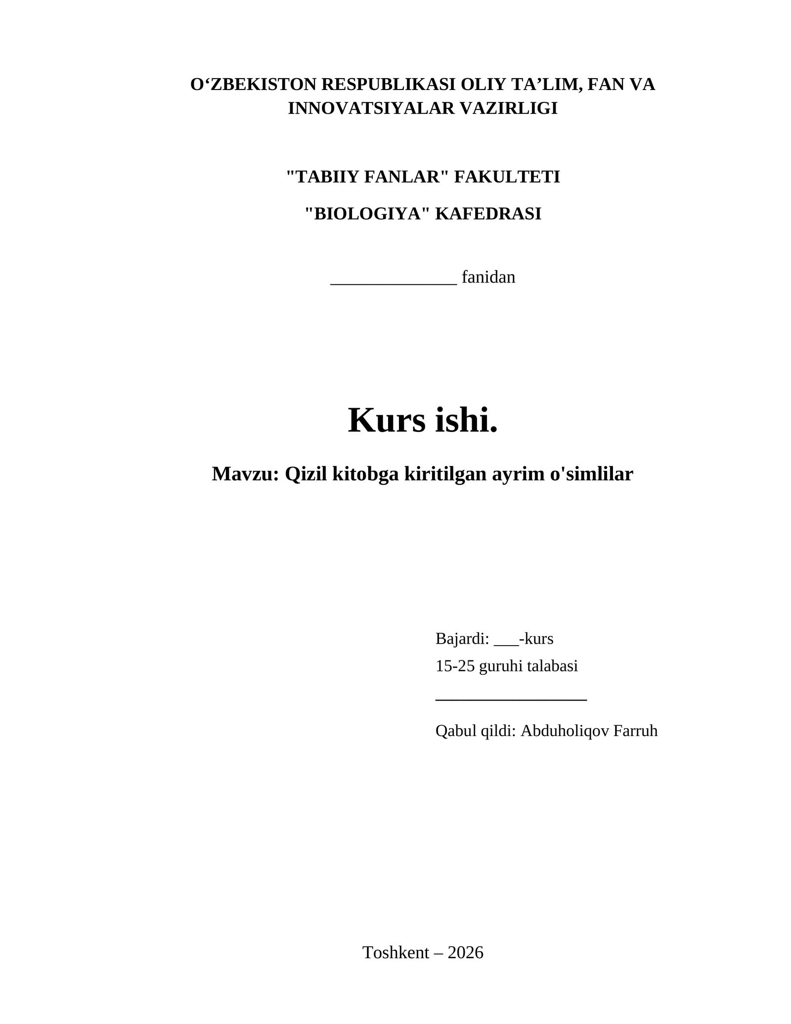 Qizil kitobga kiritilgan ayrim o'simlilar