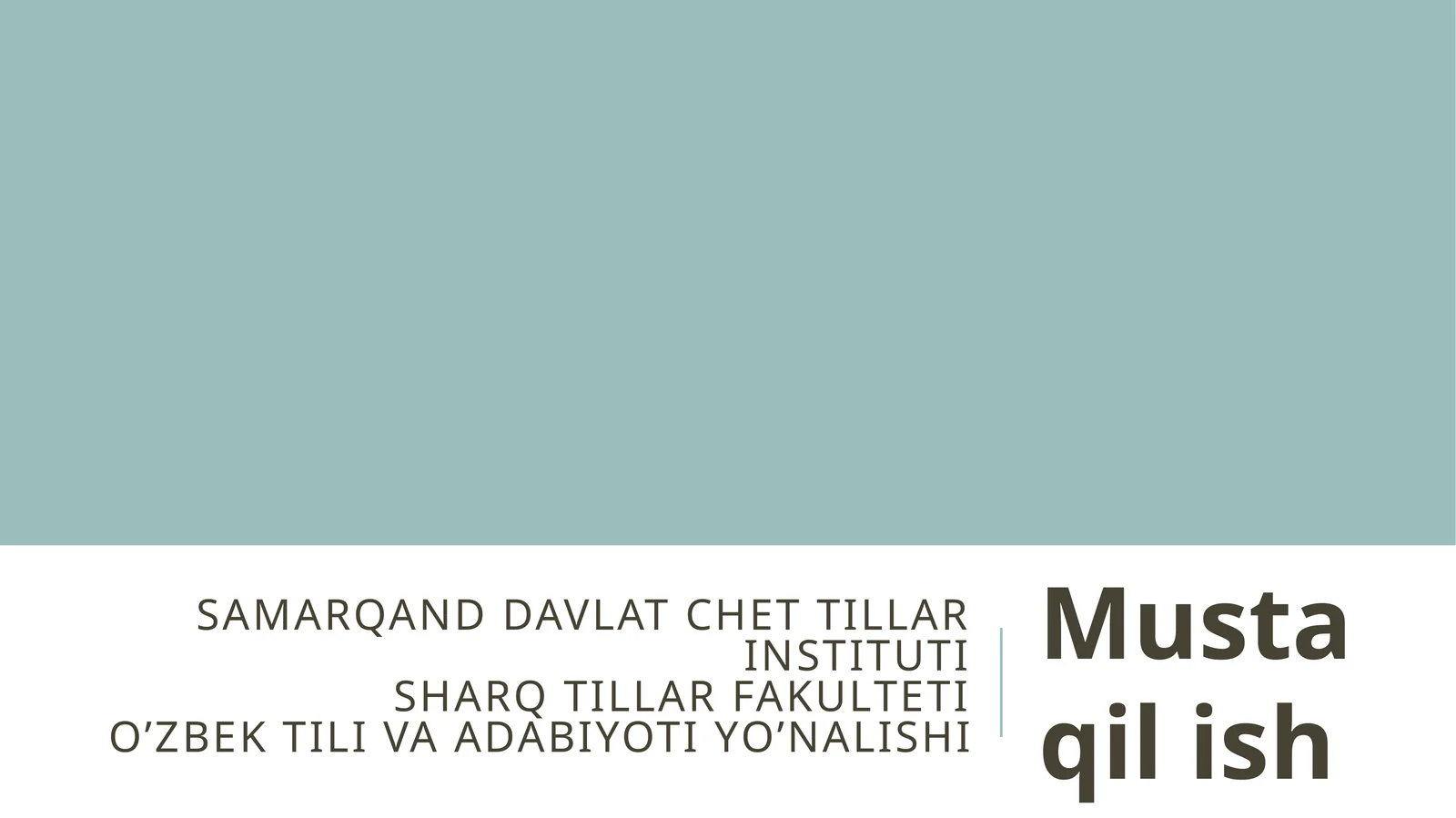 Leksikologiyaning obyekt, predmet va vazifalari