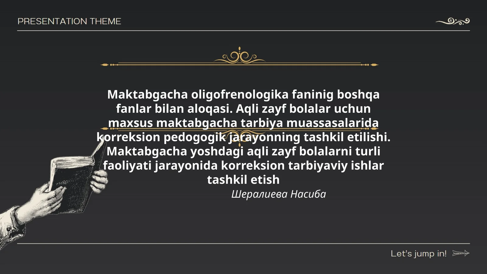 Maktabgacha oligofrenologika fanlari