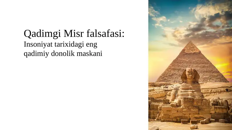 Qadimgi Misr Falsafasi