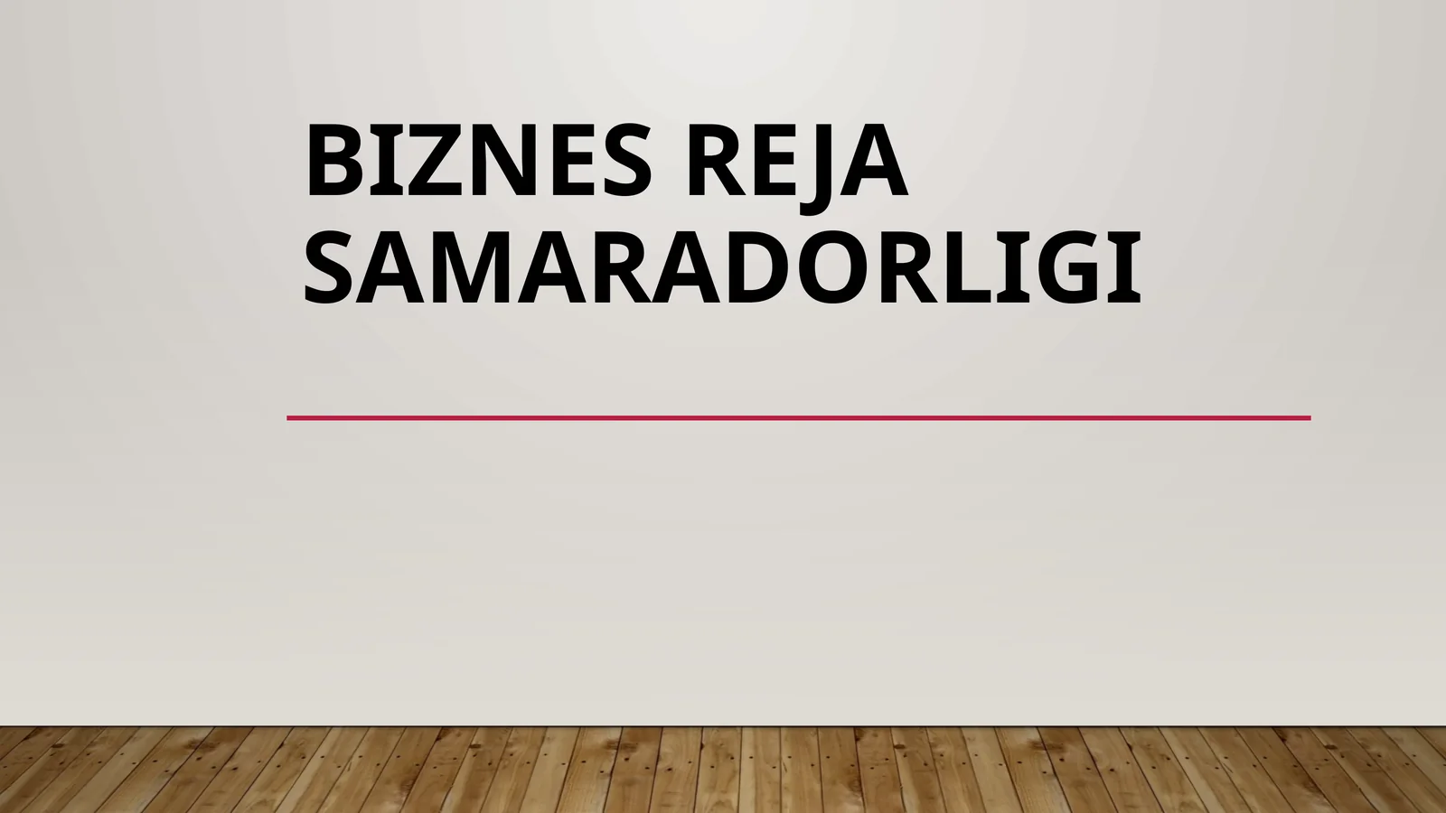 Biznesrejasamaradorligi