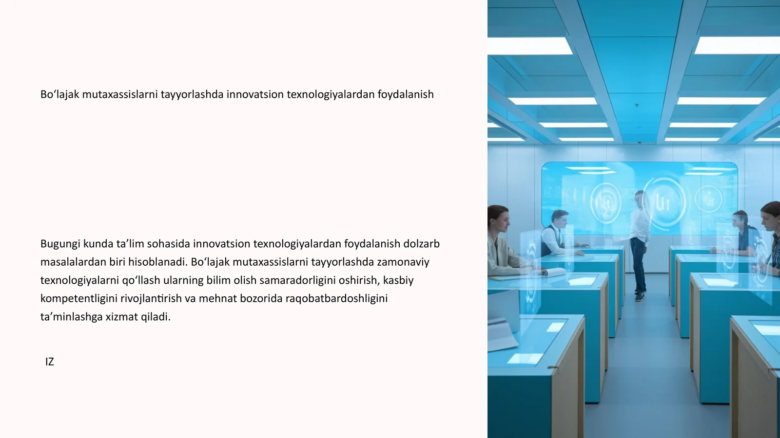 Bo‘lajak mutaxassislarni tayyorlashda innovatsion texnologiyalardan foydalanish