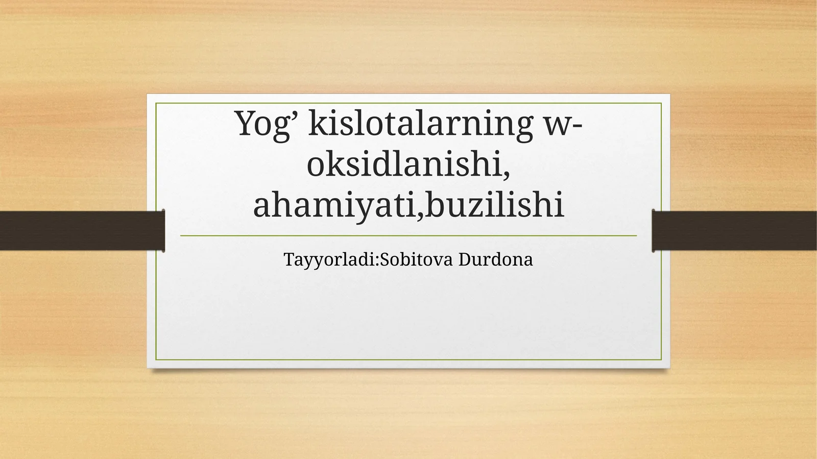 Yog’kislotalarning w-oksidlanishi, ahamiyati, buzilishi