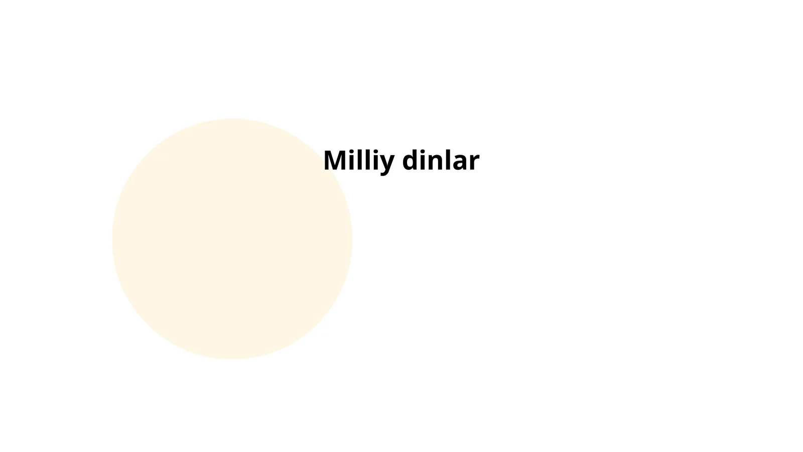 Milliy dinlar