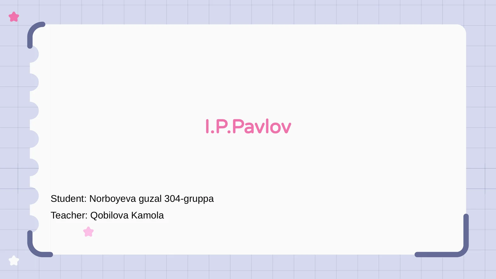 I.P.Pavlov