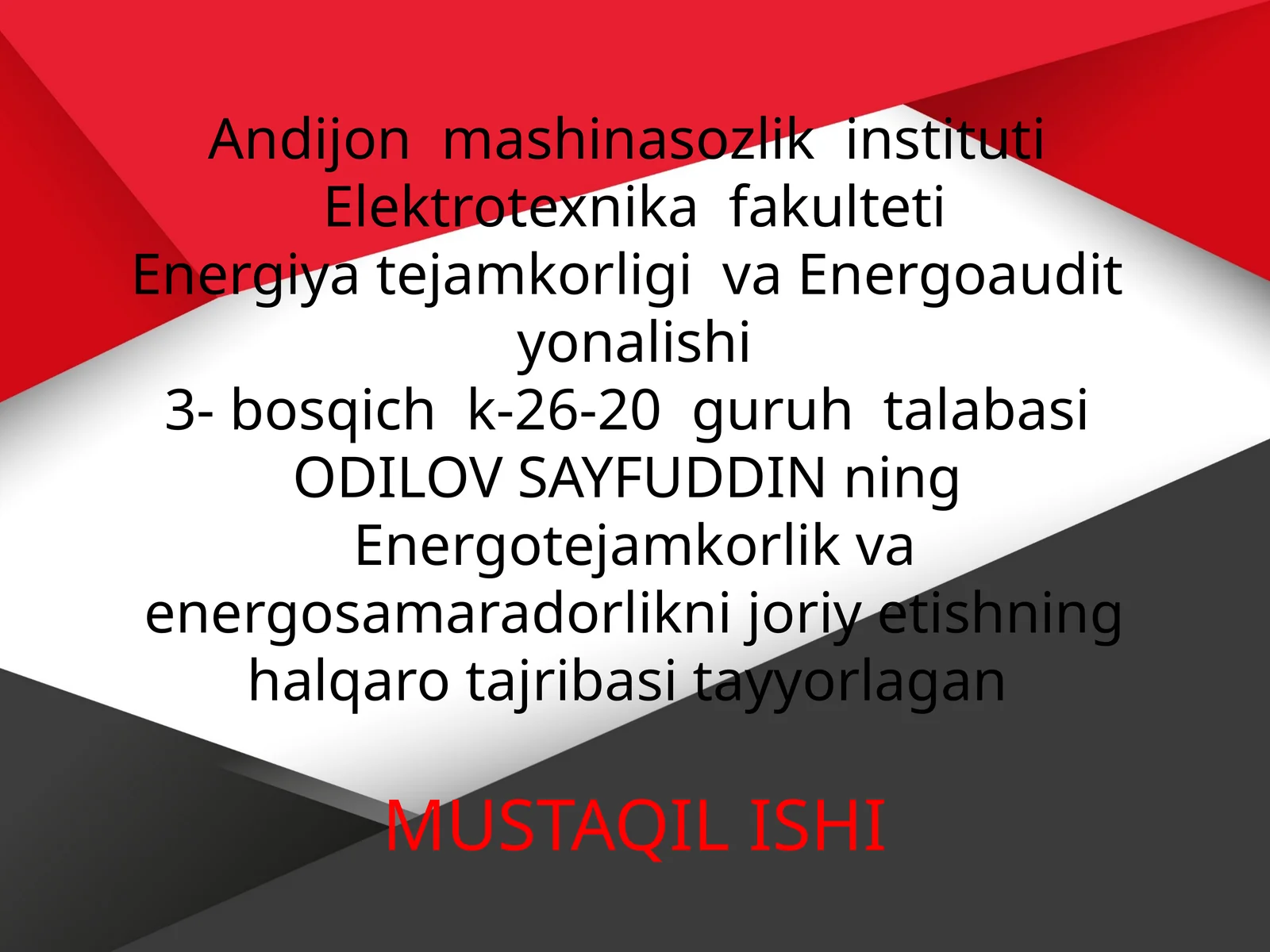AVTONOM QUYOSH ELEKTR STANTSIYALARI
