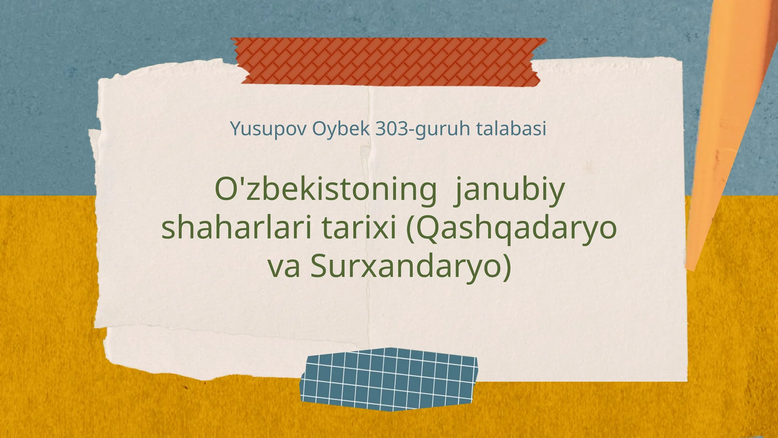 O'zbekistoning janubiy shaharlari tarixi (Qashqadaryo va Surxandaryo)