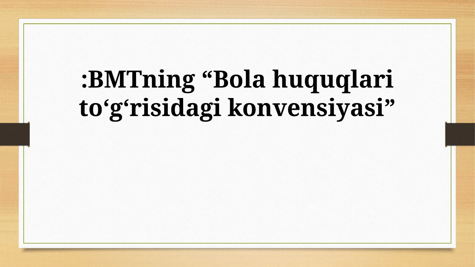 Nogiron bolalar huquqlari
